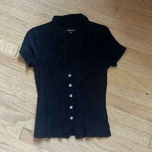 Madewell vneck collared shirt